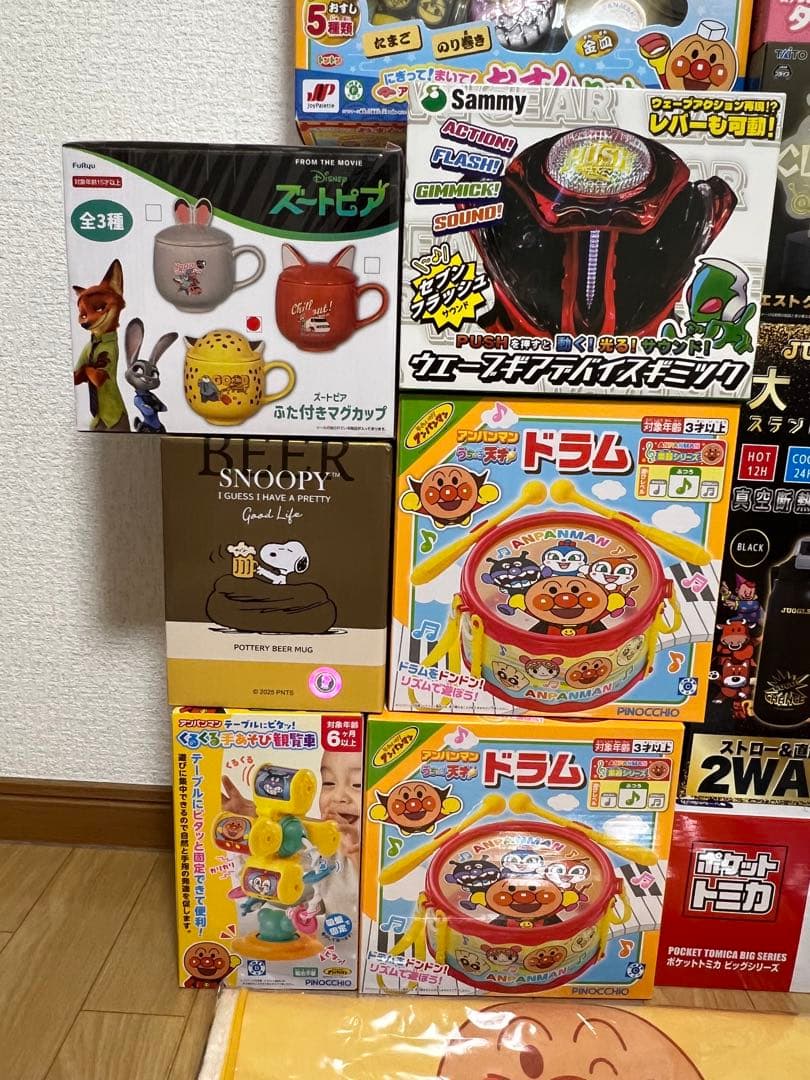 雑貨まとめ売り‼️ プライズ雑貨 アンパンマン スヌーピー トミカ ドラクエ