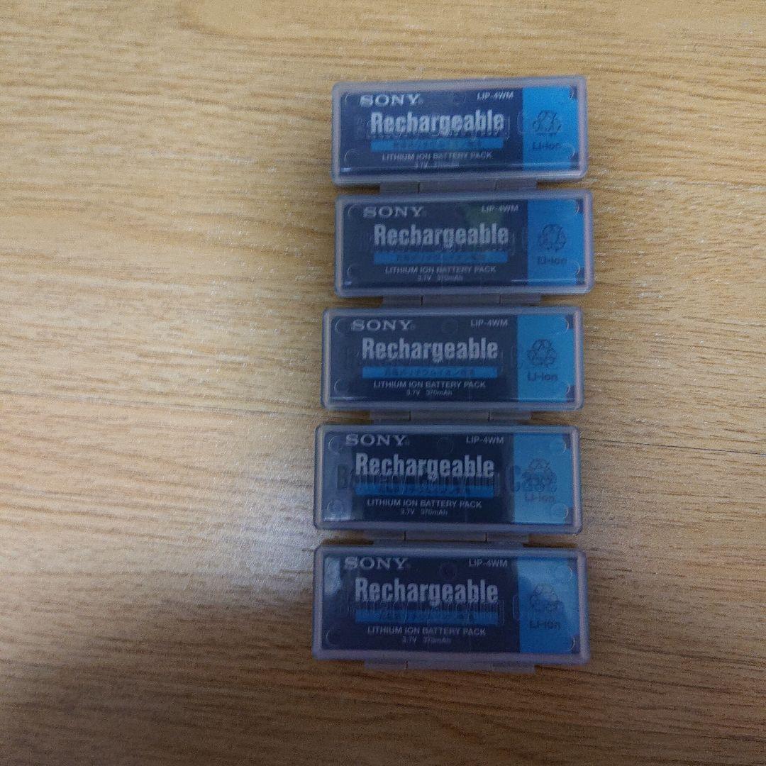 SONY 充電式リチウムイオンバッテリー LIP-4WM 5個セット