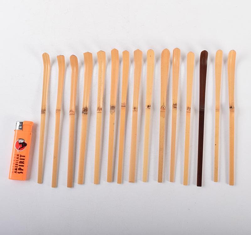 茶道具茶杓師影林宗篤作裏千家歴代茶杓集十五点揃共箱