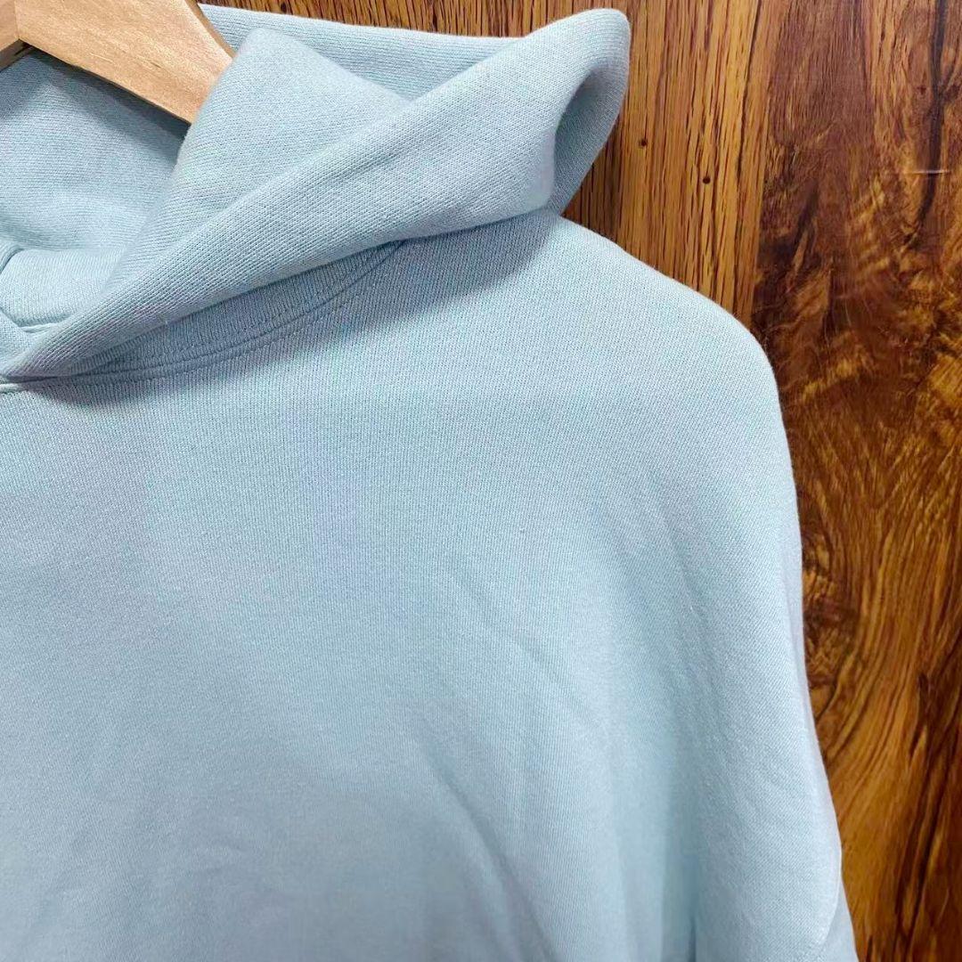 FOG FEAR OF GOD ESSENTIALS ロゴ パーカー グリーンS