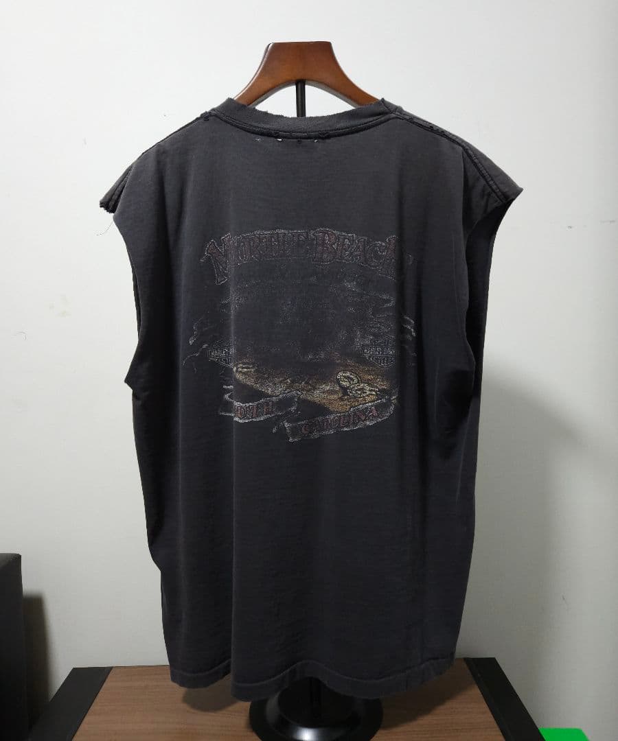 Harley Davidson ヴィンテージ スパイダー XL ハーレー 袖切り