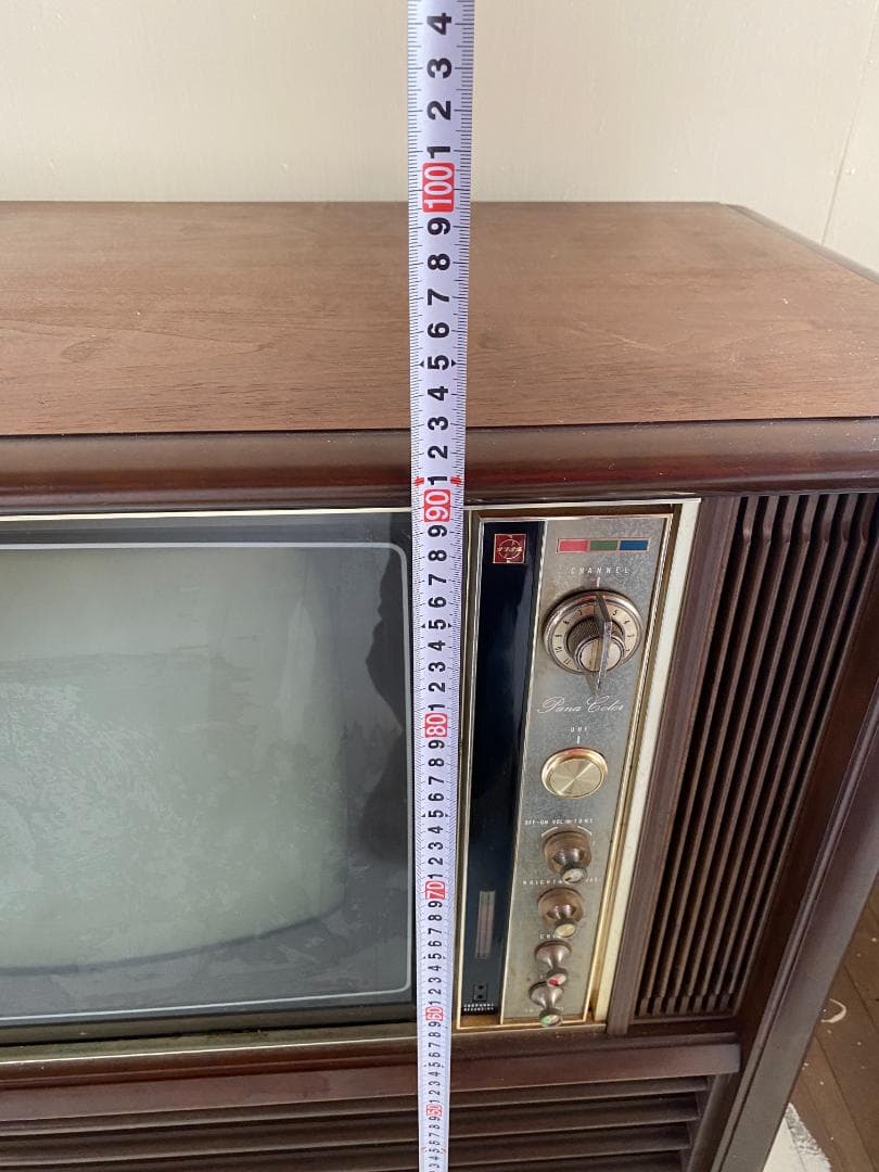 ジャンク品】昭和レトロ パナソニック 家具調テレビ TH-7700 o039