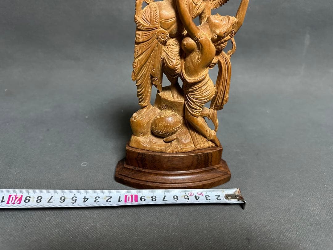 インド 白檀 弁財天 仏教美術 仏像 骨董 木像 木製 仏教 密教 置物