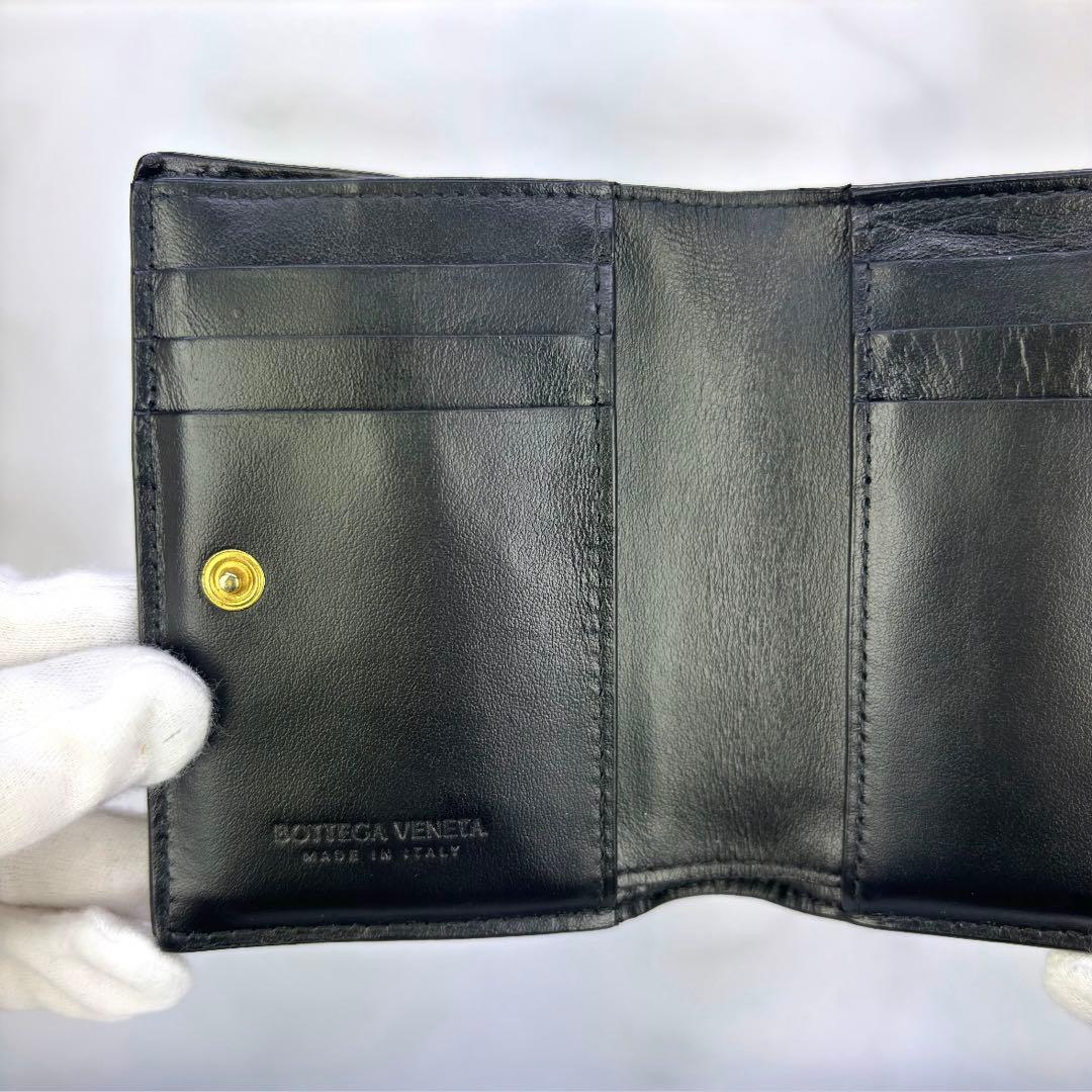 【極美品✨】BOTTEGA VENETA　コンパクト財布　2つ折り　カセット