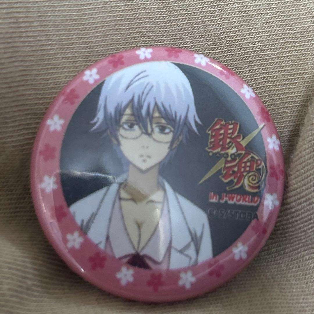 銀魂　坂田銀子　缶バッジ　坂田銀時　earth musicコラボ J-WORLD