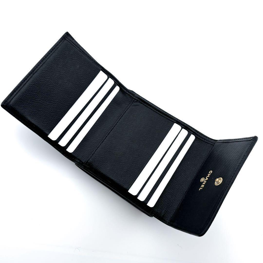 極美品✨】シャネル 財布 ココボタン Wホック 三つ折 - メルカリ