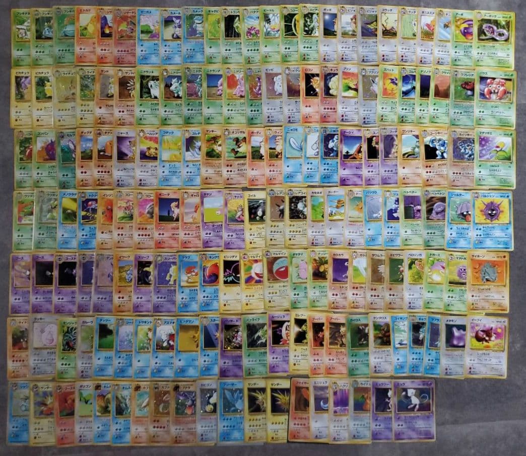 旧裏1~3弾ポケモンカード 151匹コンプリートセット