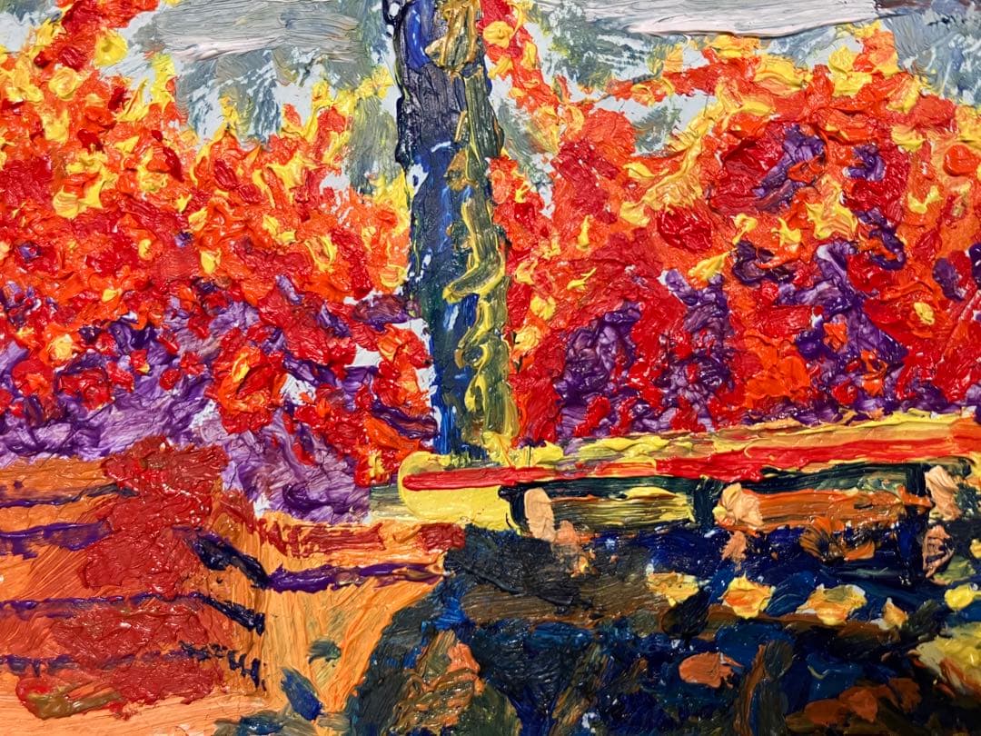 内野隆文 city 抽象画 絵画 F0号 アクリル画 現代美術 アート作品 真作