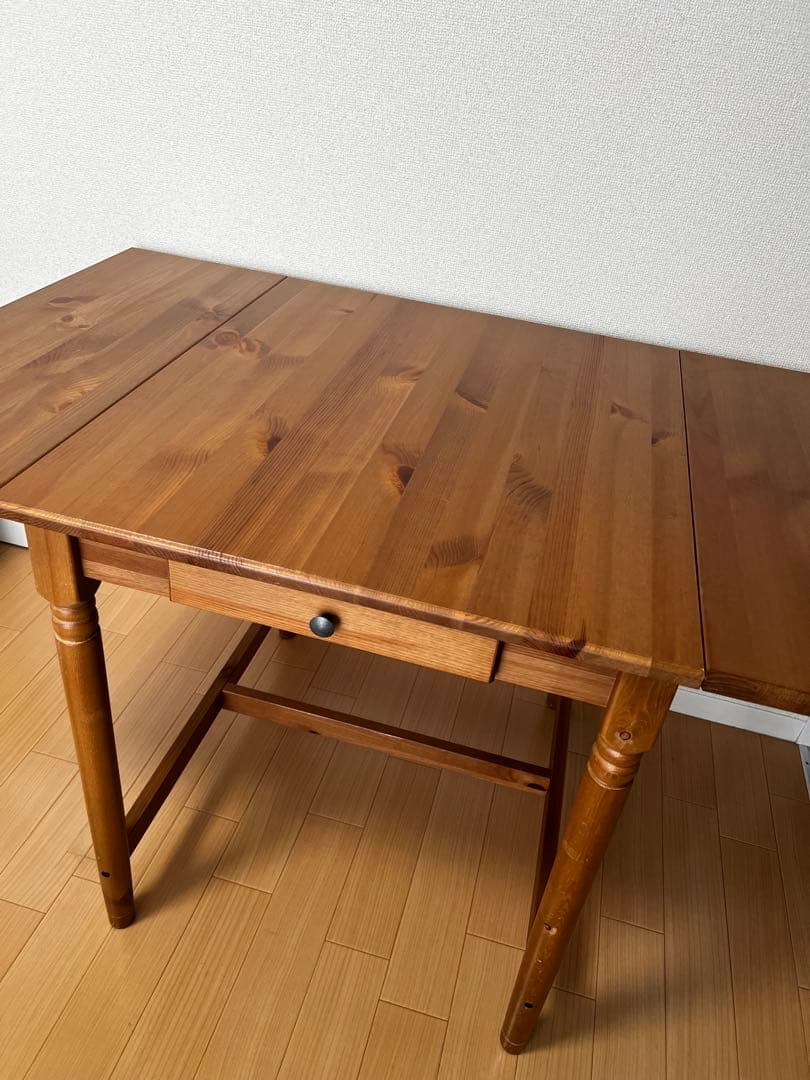 IKEA廃盤品インガートルプINGATORPダイニングテーブル引き出し付き