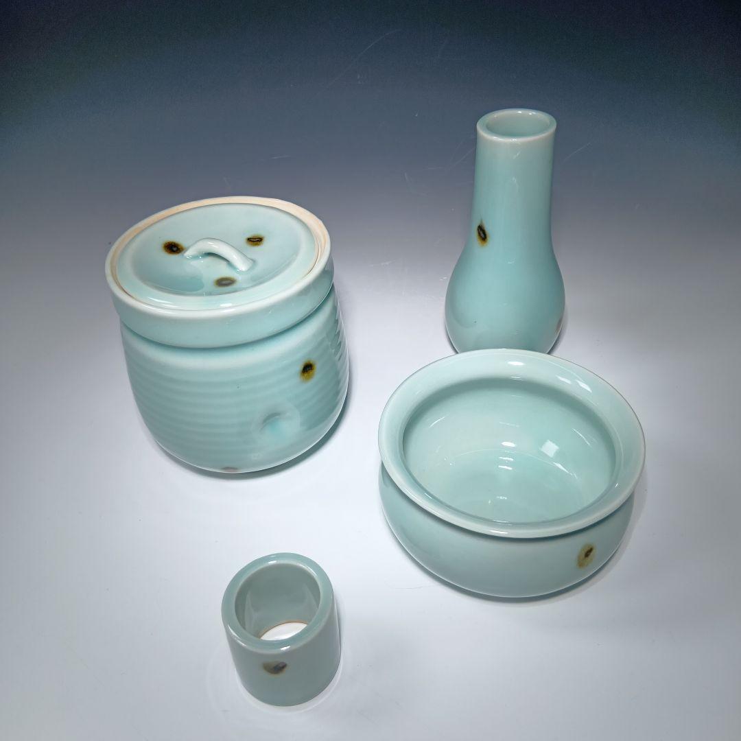 最後値下げ茶道具 飛青磁 皆具一式 工芸品最終値下げ茶道具 工芸品中村