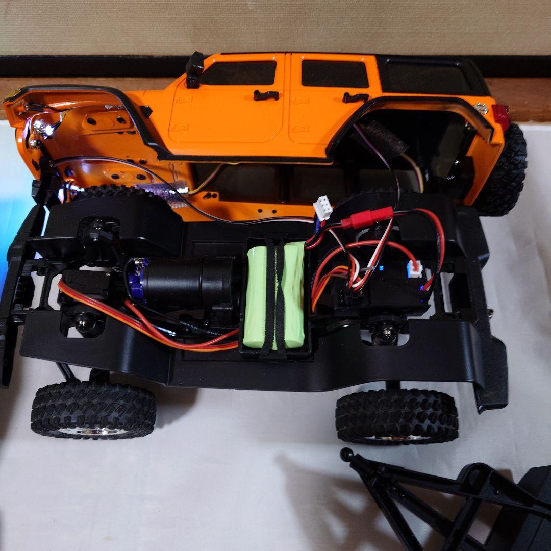 N*い様 JJRC C8801本体、トレーラーなどセット（オレンジ・緑）