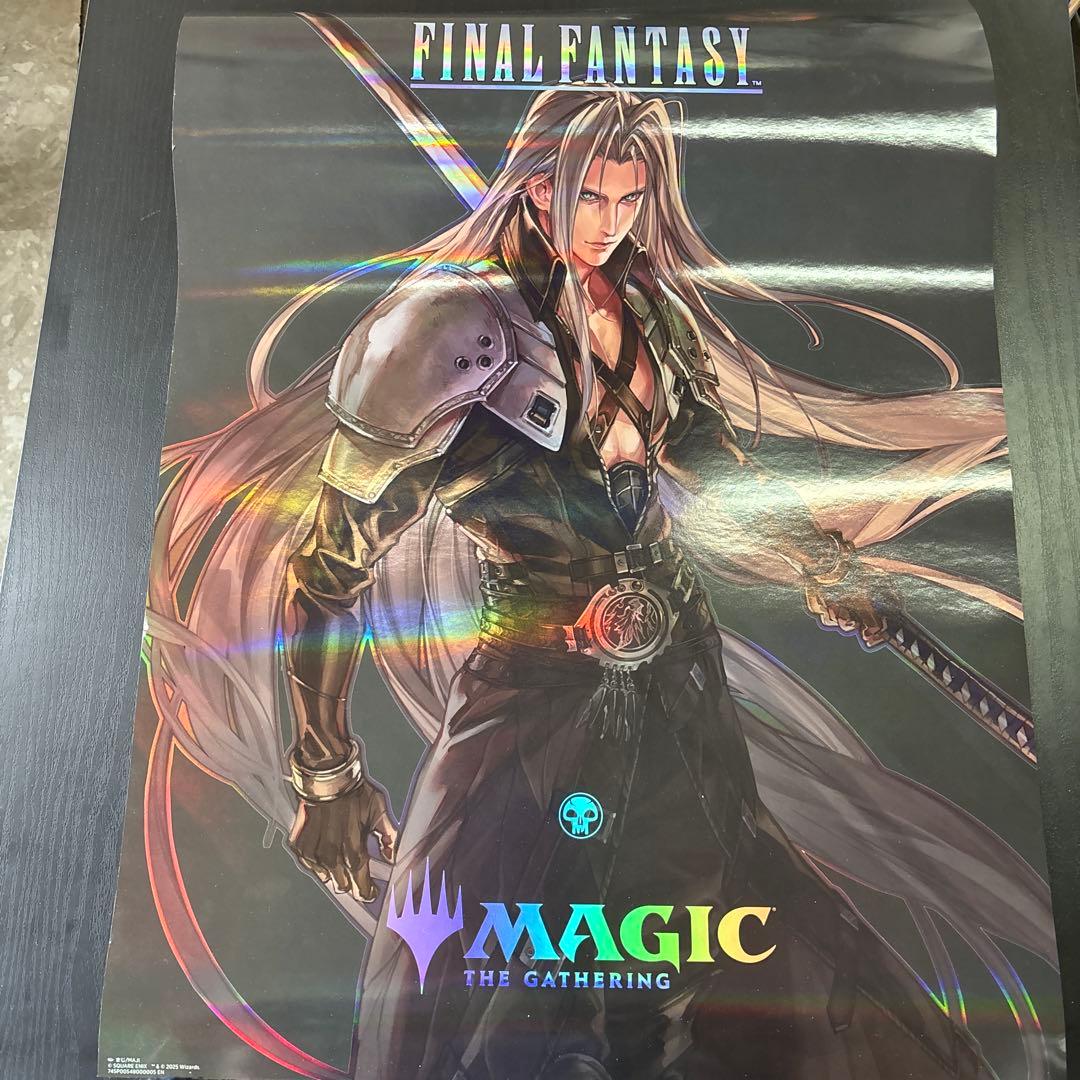 セフィロス　クラウド等ffファイナルファンタジー mtgポスター5枚セット セフィロス クラウド等ffファイナルファンタジー mtgポスター5枚セット