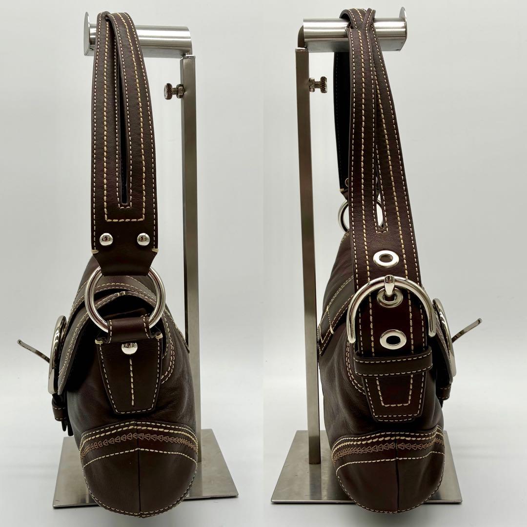 極美品 Coach Soho Leather shoulderBag 10577