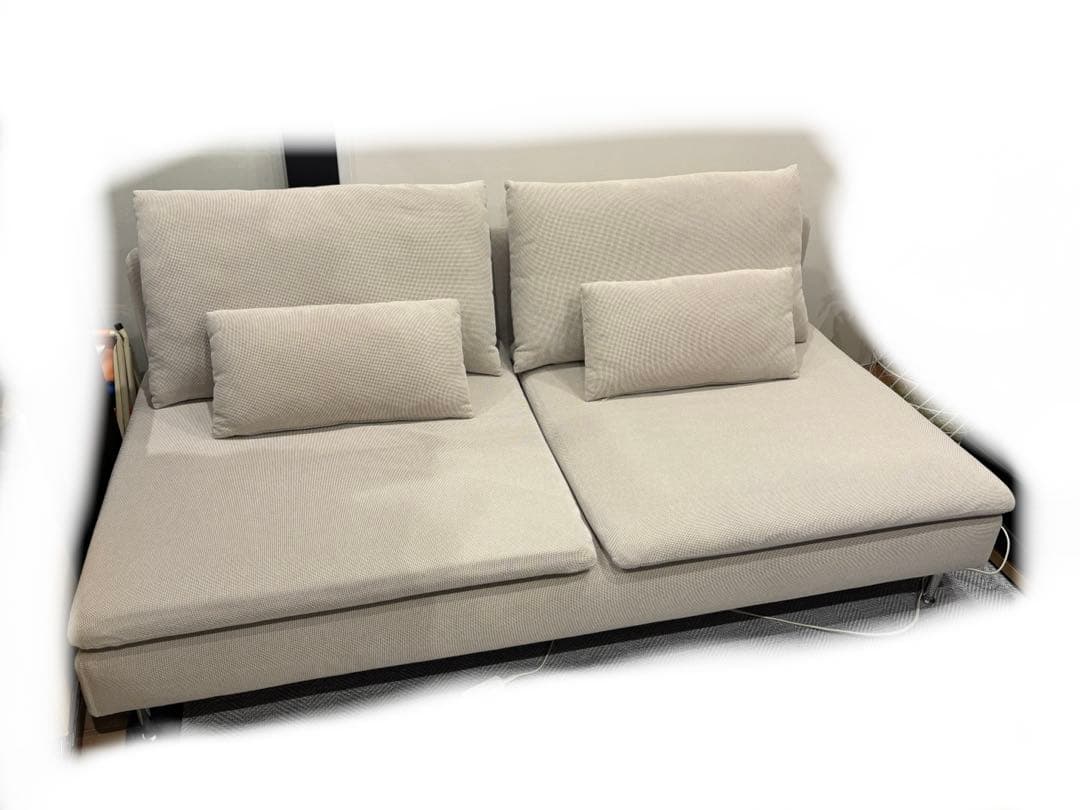 【2週間限定・極美品】IKEA ソーデルハムン ソファ ライトベージュ