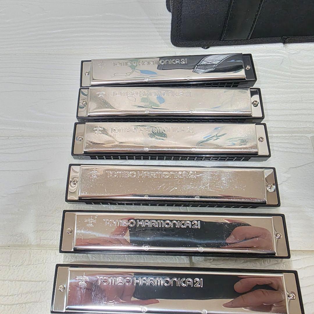 292】M. SUZUKI Humming トレモロハーモニカ 7本 TOMBO