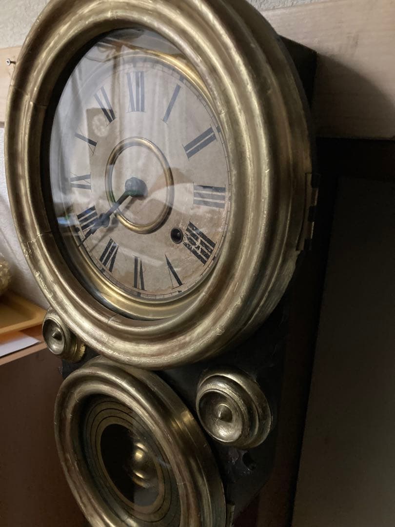 精工舎 柳島工場製 四つ玉ダルマ柱時計 稼働中