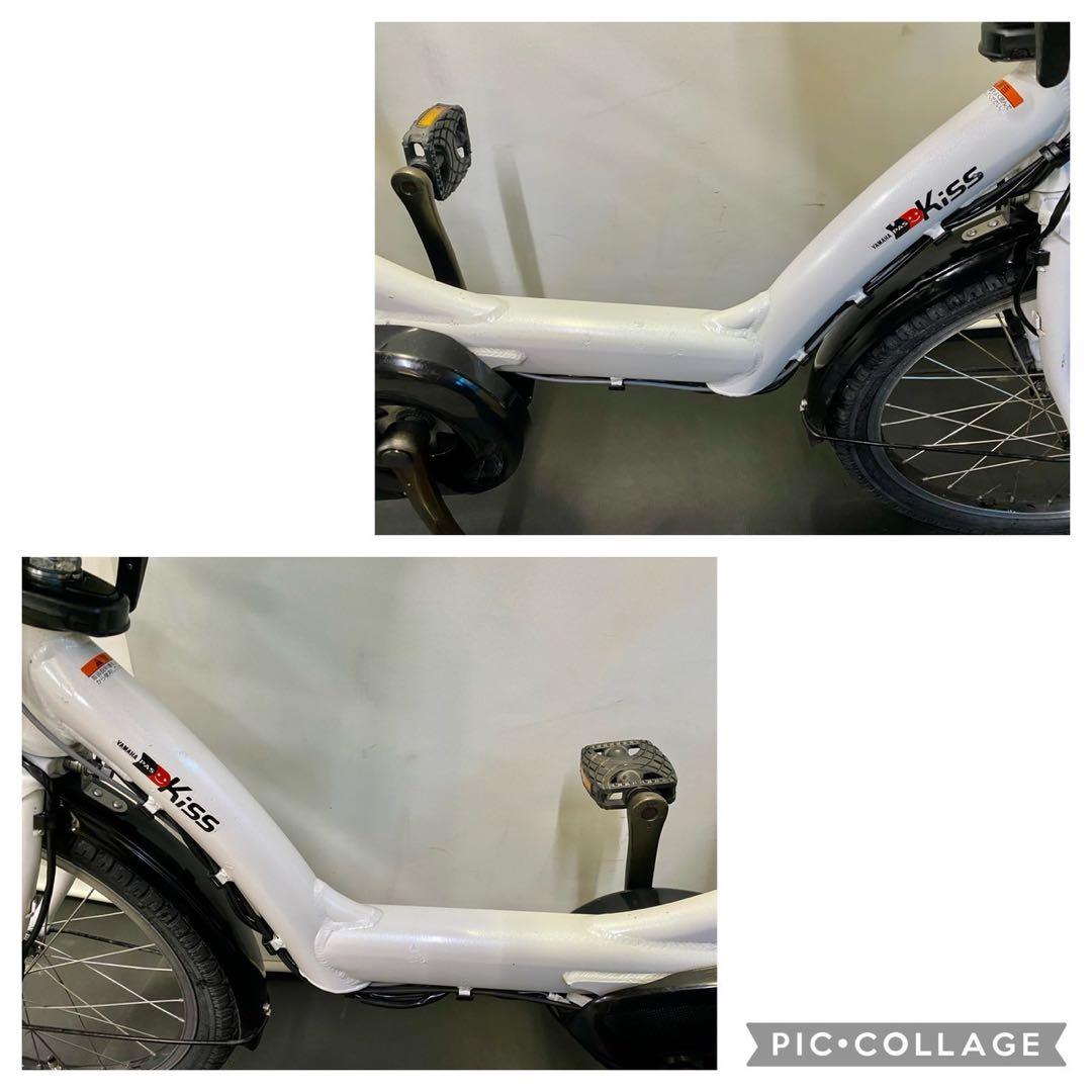 1年保証 送料無料　ヤマハ　パスキッス　20インチ　白色　電動アシスト自転車