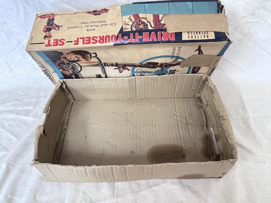 昭和レトロ！【ブリキおもちゃ】 リモコン付きブリキ自動車 動作不良 ジャンク