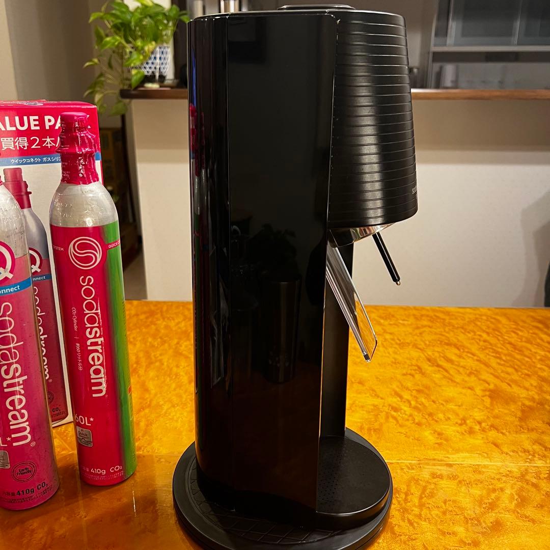 ソーダストリームTERRA (B)満タンガスシリンダー2本 1L未使用ボトル1本