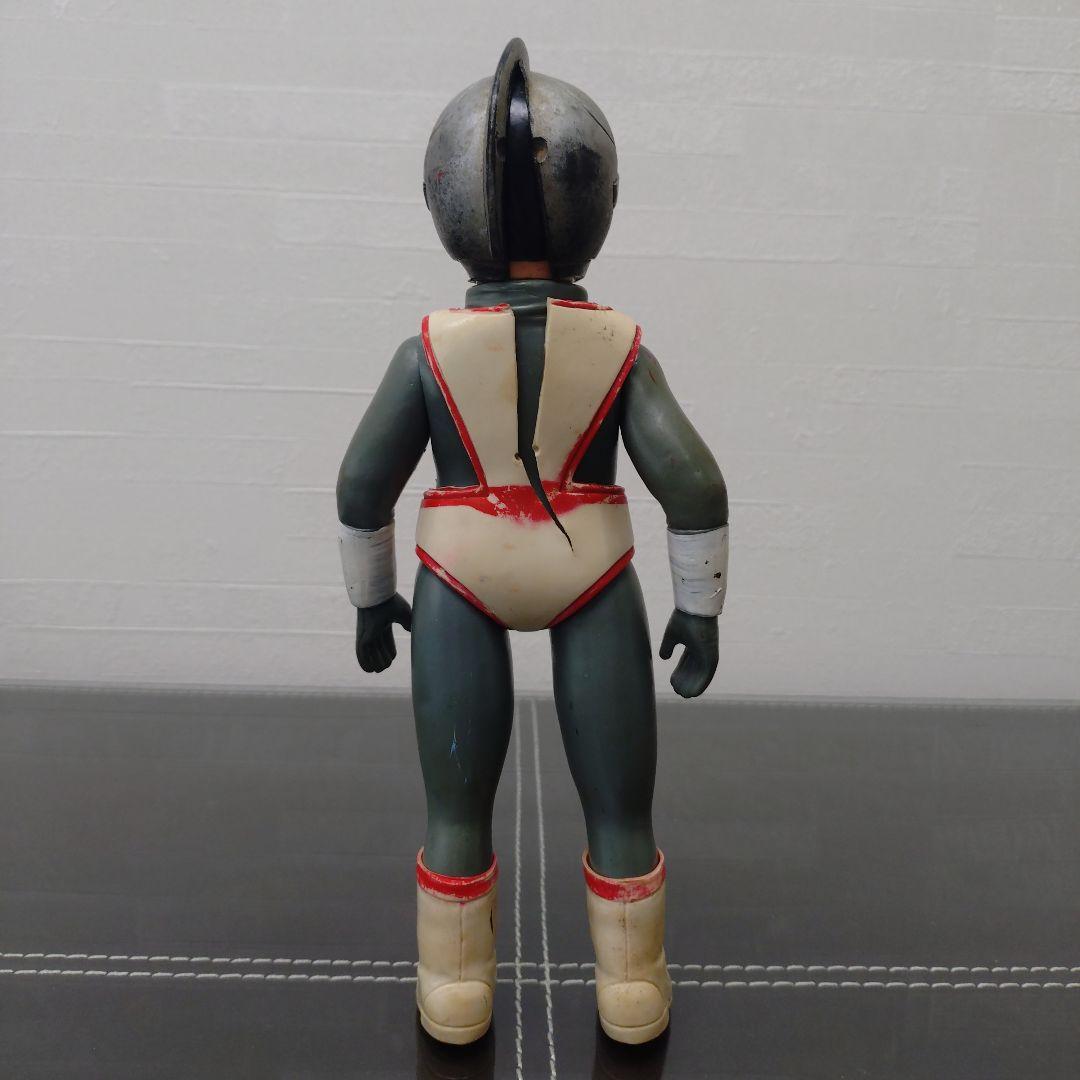 当時物　旧バンダイ　シルバー仮面　面取れ