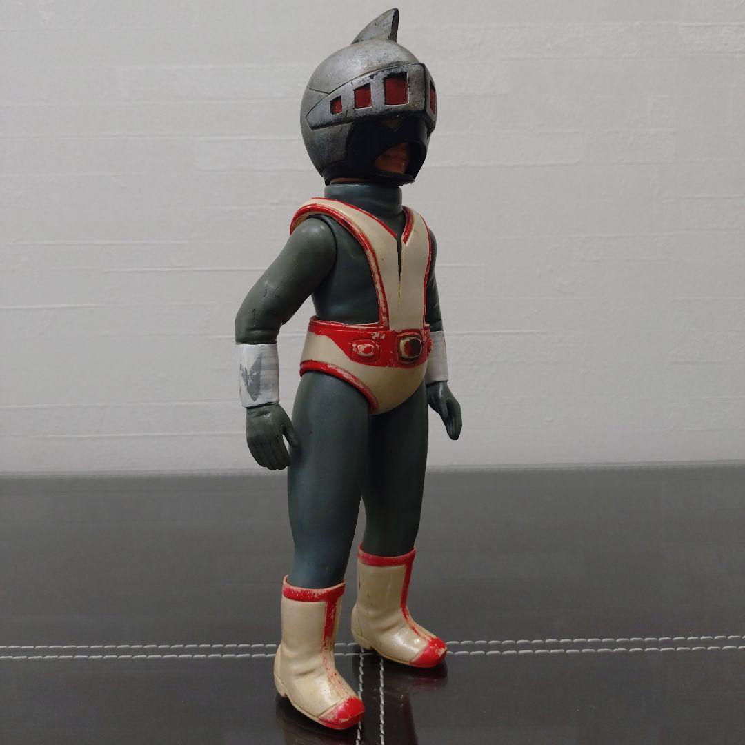 当時物　旧バンダイ　シルバー仮面　面取れ