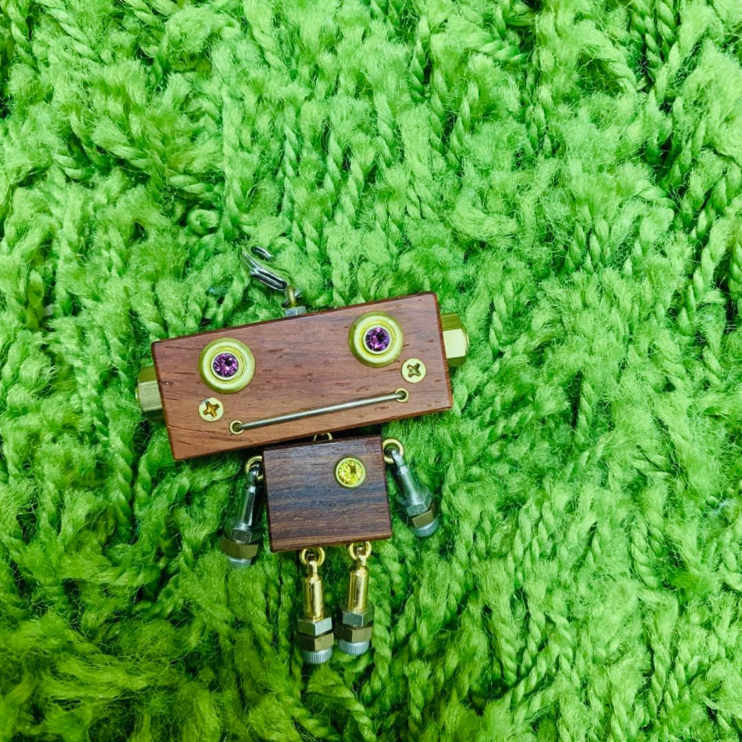 MASSANOVA ART　マサノヴァアート　ロボット　キーホルダー　木製
