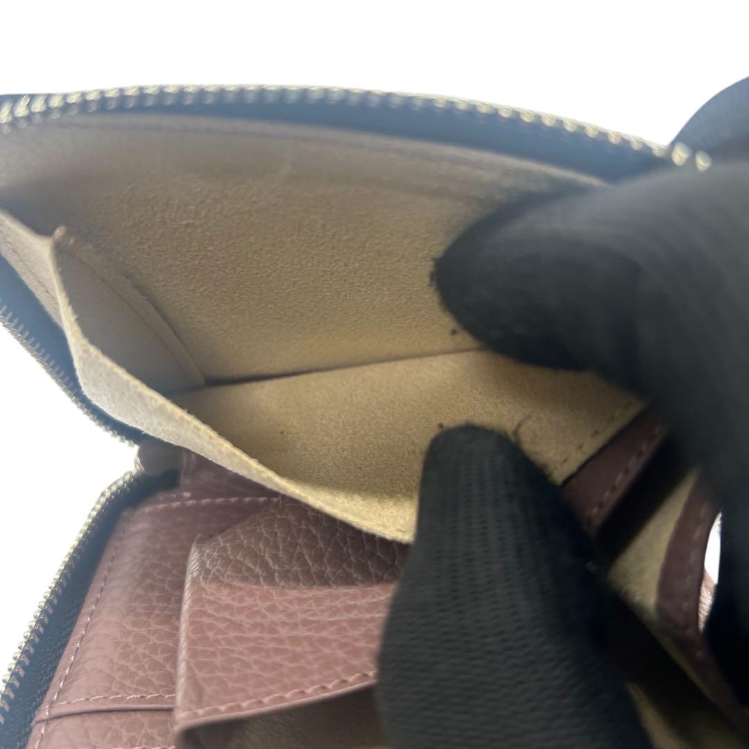 yochiko　アタオ レッサーパンダ 刺繍 レザー コンパクト財布