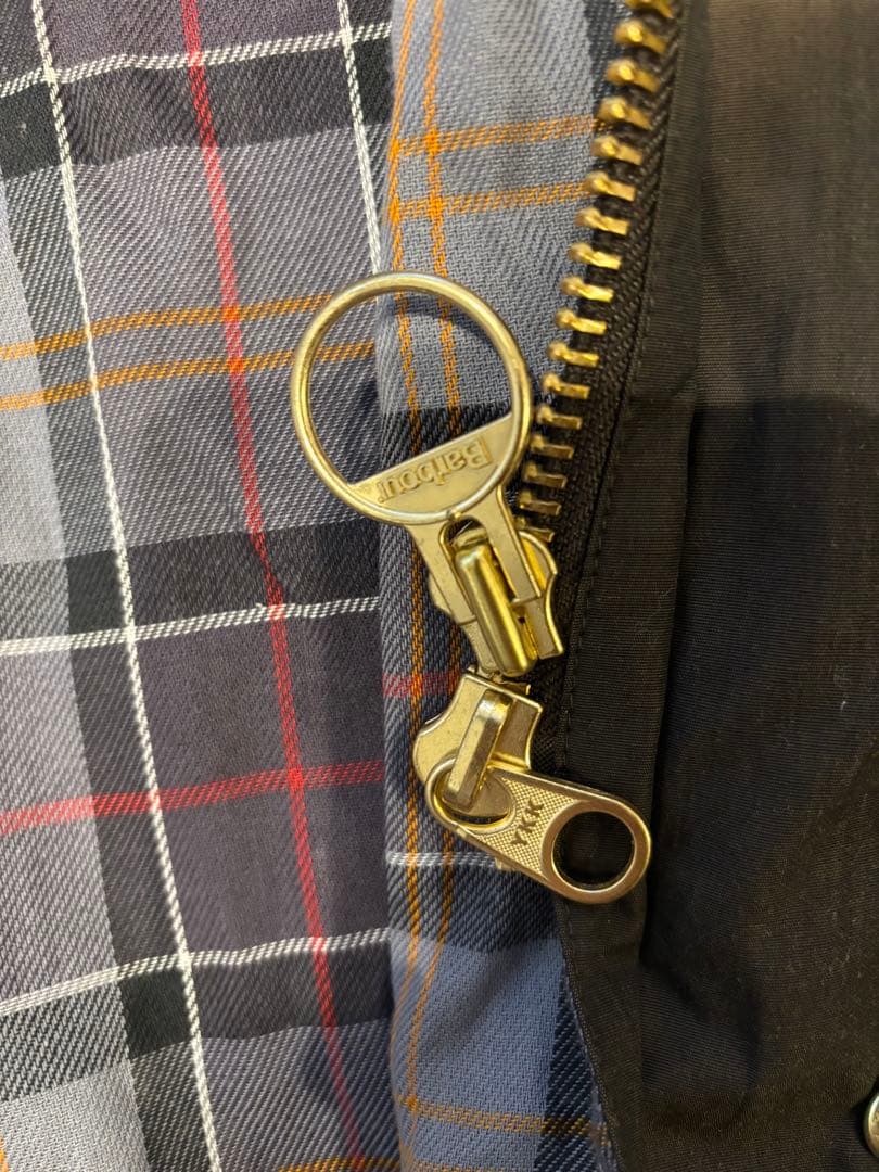 バブアー　ナイロンジャケット チェック柄