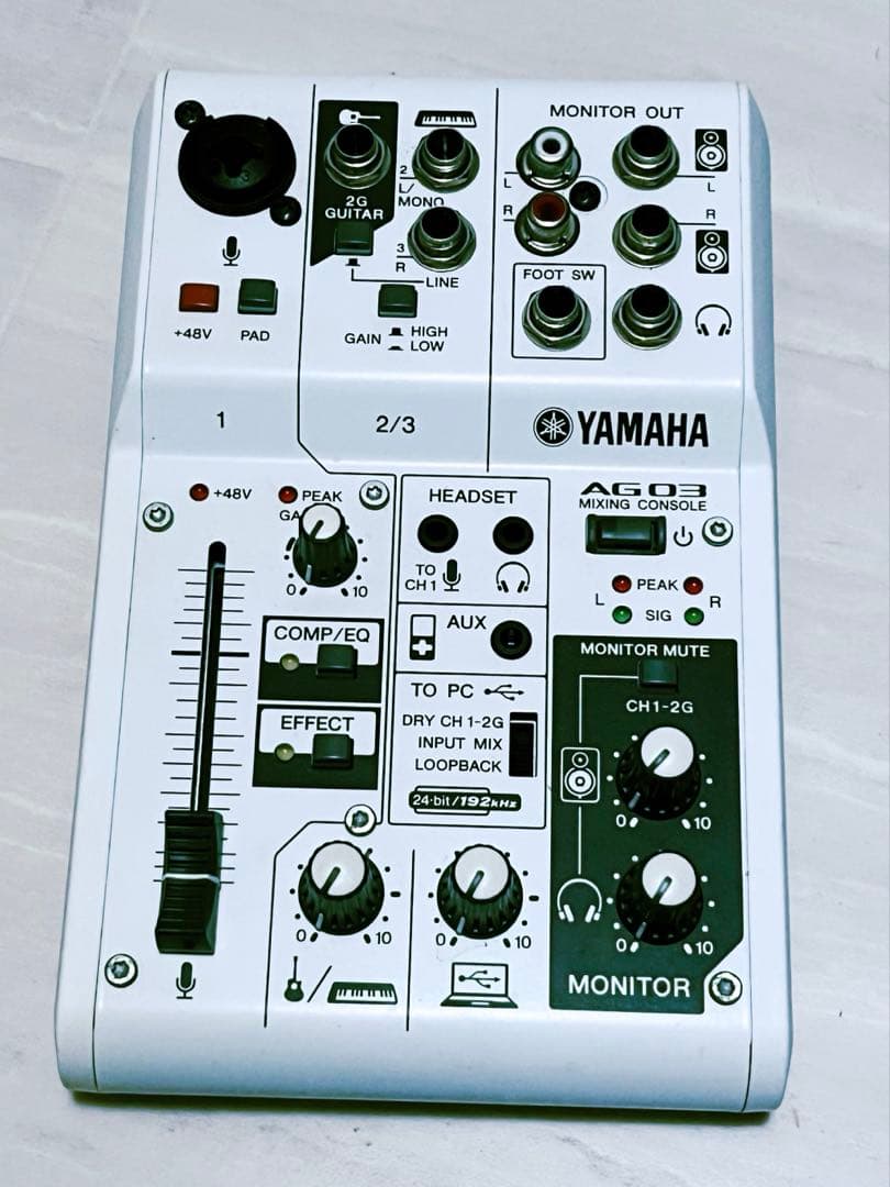 YAMAHA AG03 オーディオインターフェイスミキサーセット