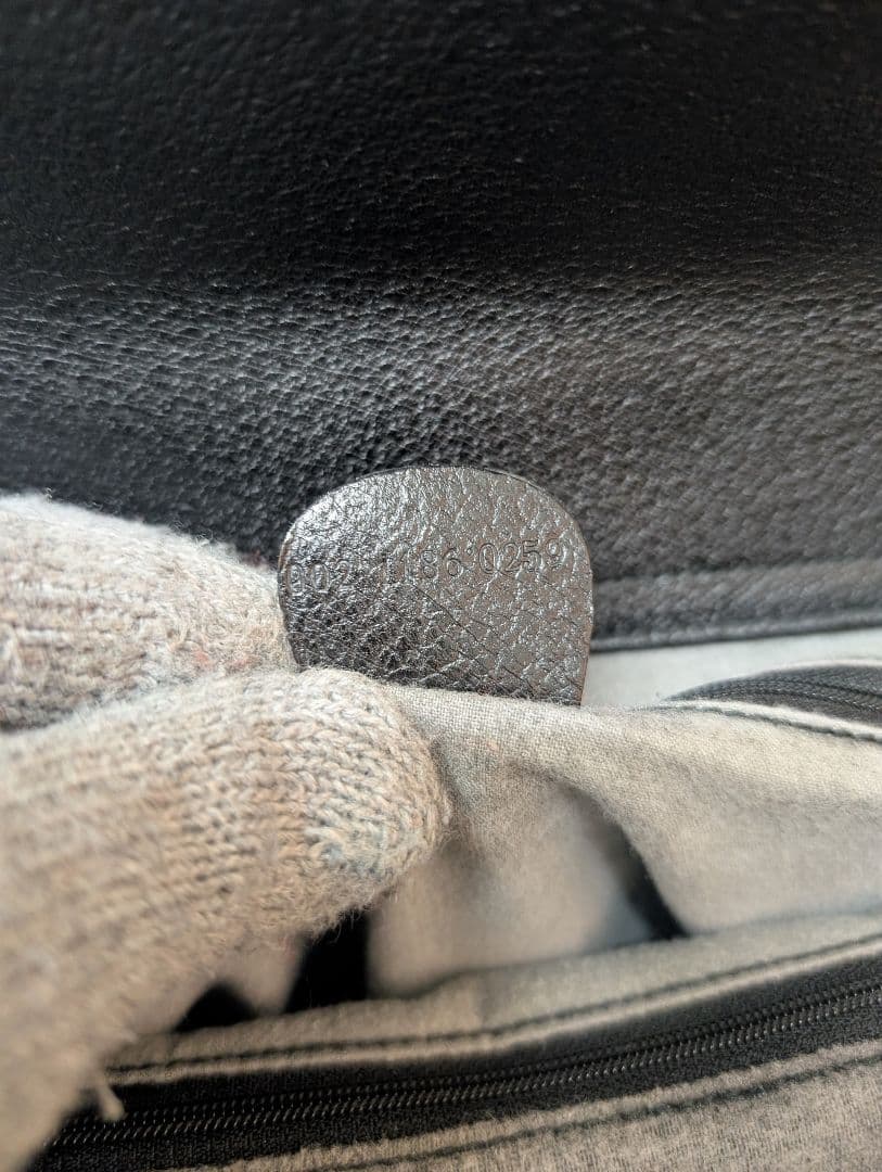 美品 極希少！Gucci バンブー 大型レザーハンドバッグ トートバッグブラック