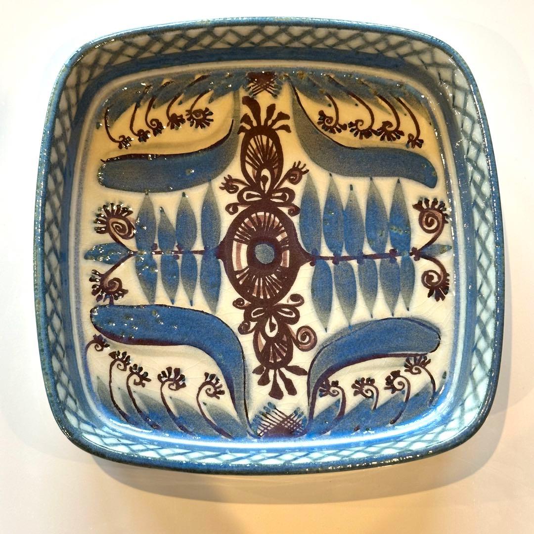 北欧ヴィンテージロイヤルコペンハーゲン テネラトレイ(中)17cm 角皿②