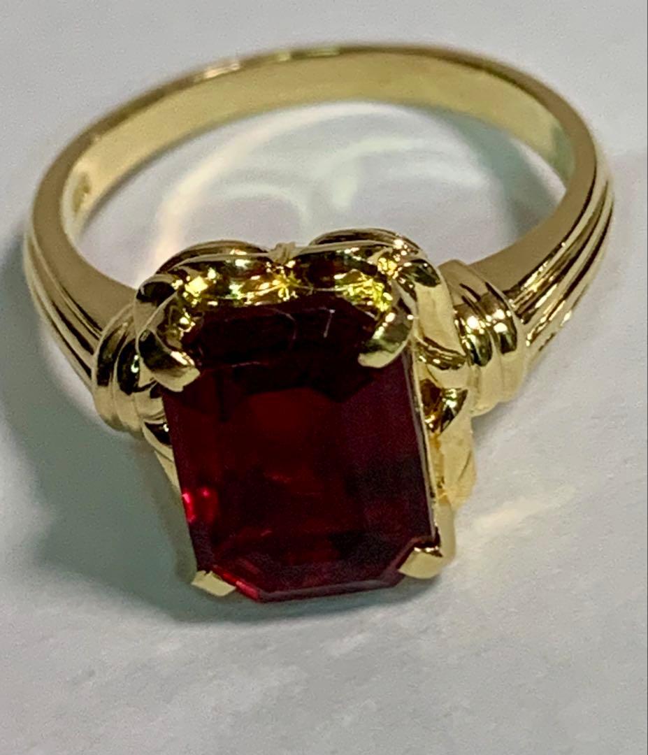 K18 ガーネット リング 4.8ｇ