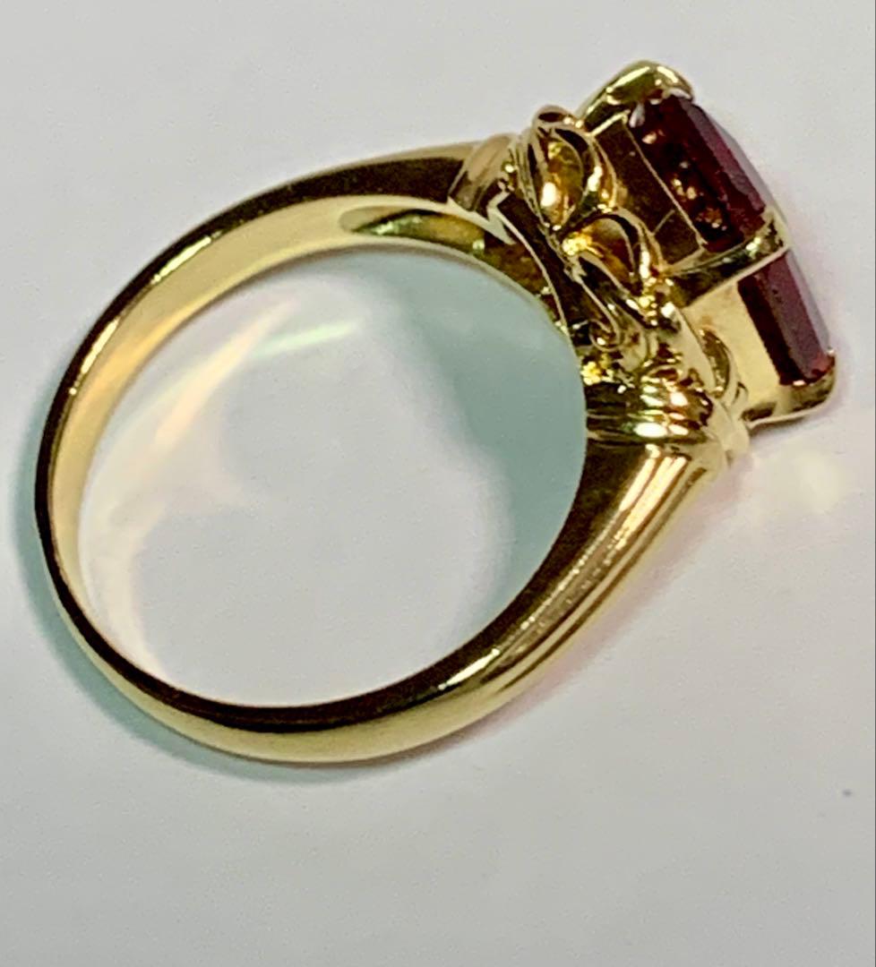 K18 ガーネット リング 4.8ｇ