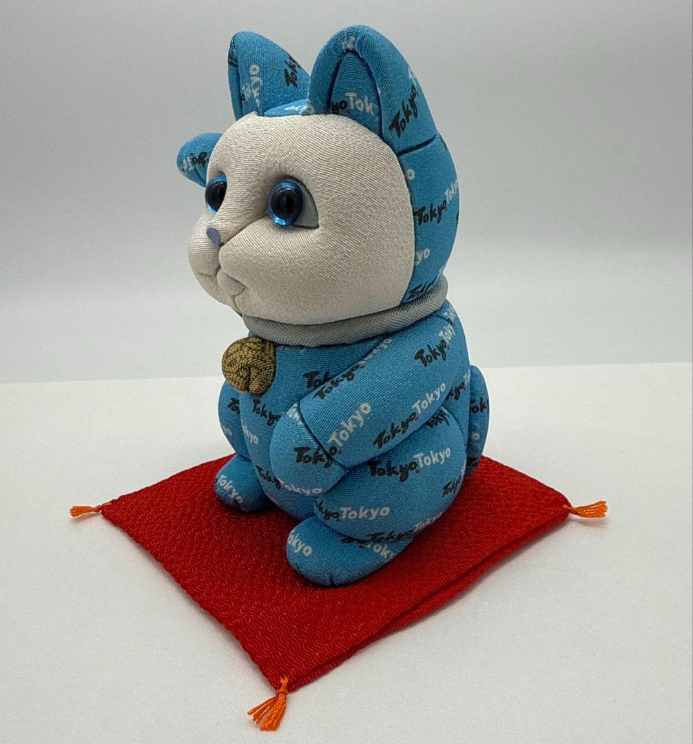 1920-30年代アンティーク妖艶な瞳と唐草模様が美しい陶器の招き猫