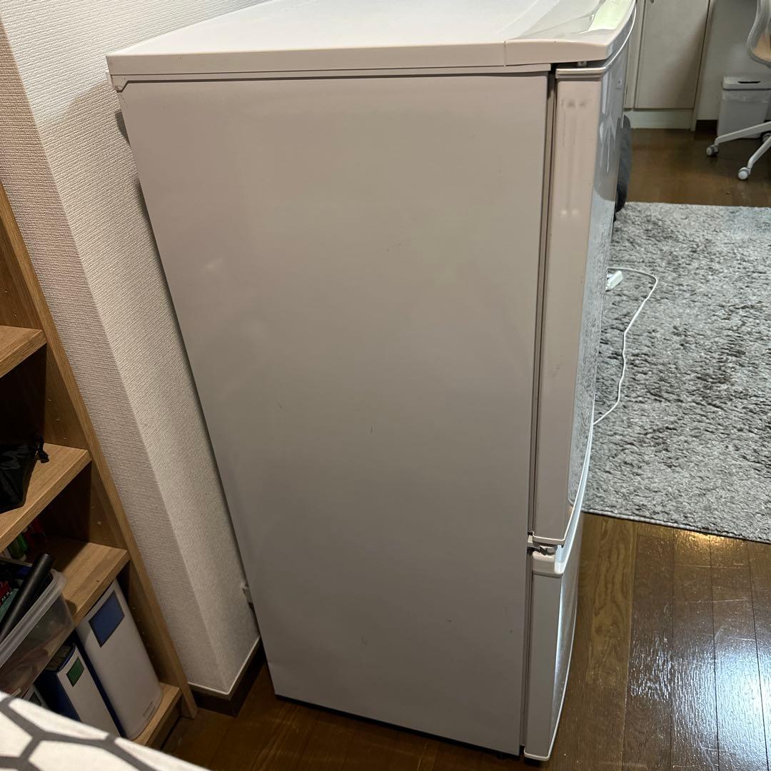 中古SHARP 137L 冷蔵庫【SJ-UY14-W】　どっちもドア