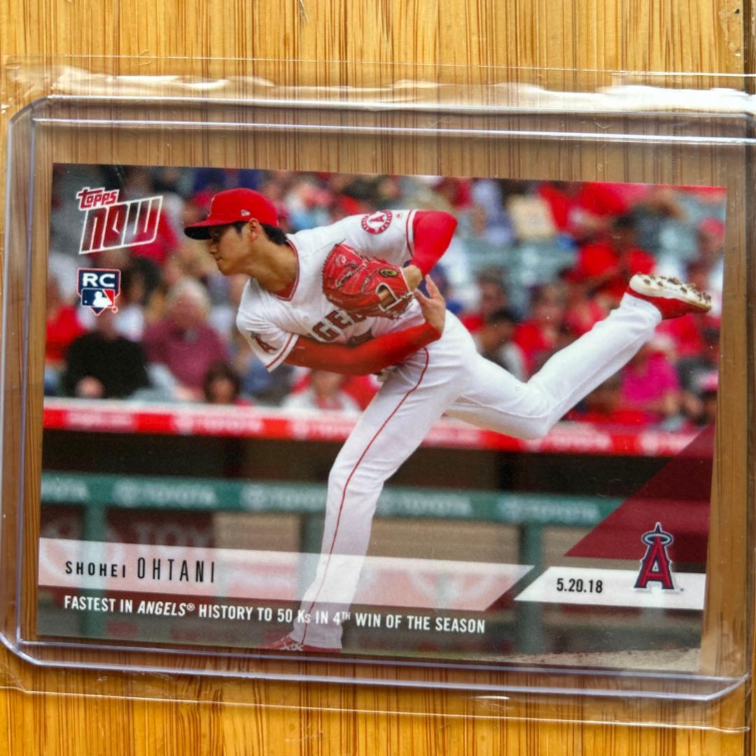 大谷翔平　激レア　Topps Now Rcルーキーカード　プレミアムカード