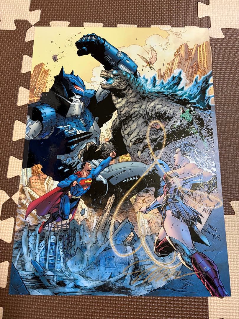 【ジム・リー サイン入り】ジャスティスリーグ アートプリントポスター A3サイズ ジム・リー サイン入り】ジャスティスリーグ アートプリントポスター