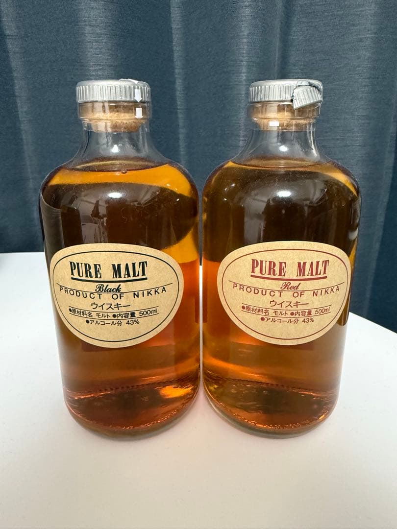 ニッカウヰスキー・ピュアモルト、ブラッグ＆レッド2本セット ニッカ