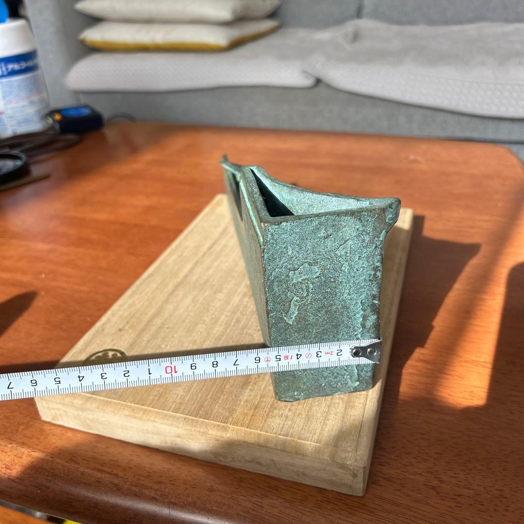 瑞峰堂 大森孝志 作 青銅 ブロンズ蝶 花瓶 花器 銅器1700g 2026年最新