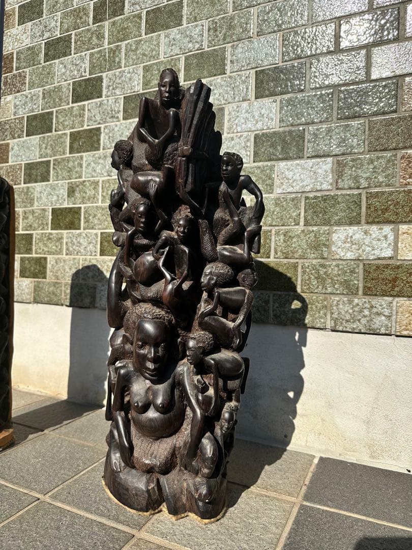 マコンデ アフリカンアート 木製彫刻 約50cm