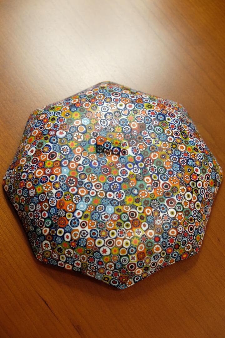 ベネチアンガラスムラーノミルフィオリプレート