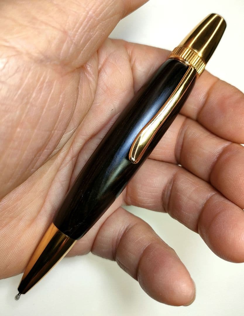 幻の銘木【青黒檀】パトリオットボールペン 青黒檀】パトリオット