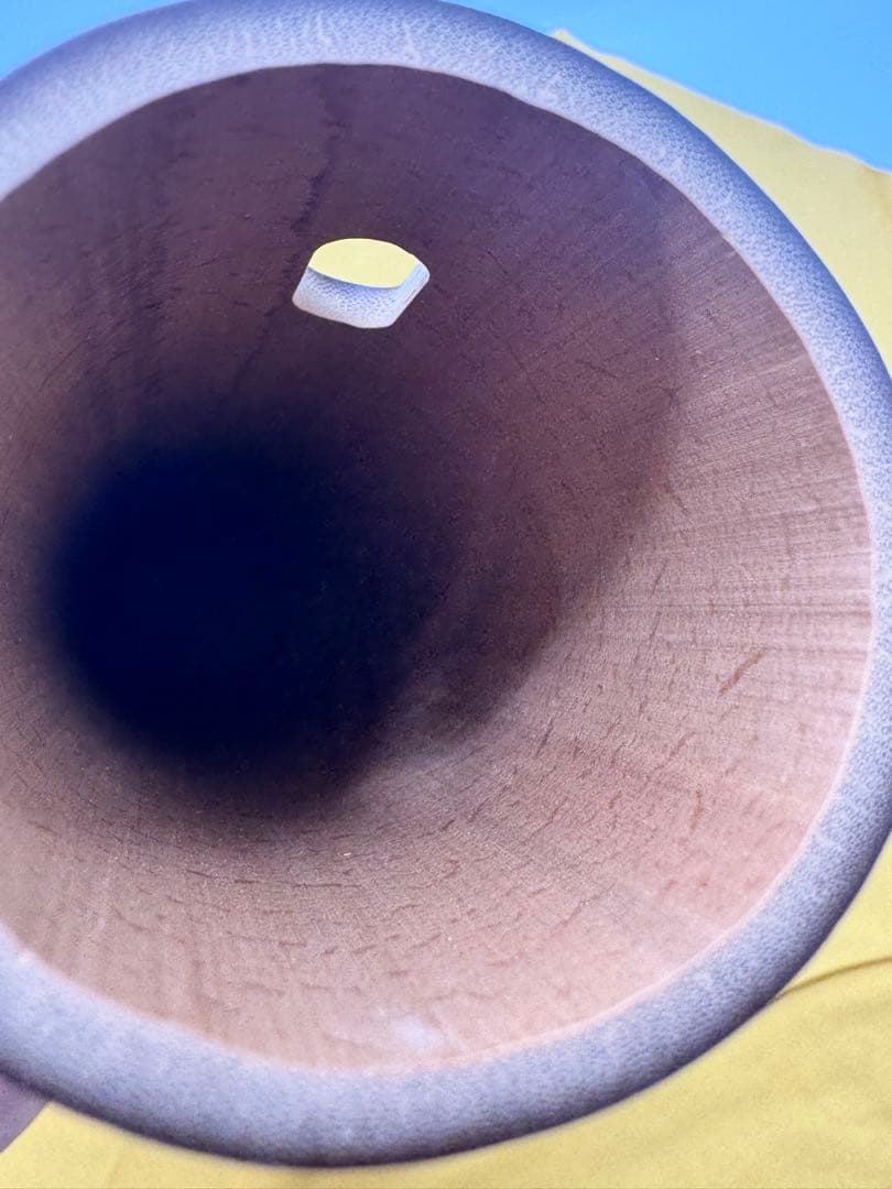 竹芸家 三原哲司 煤竹尺八花入 アンティーク素材