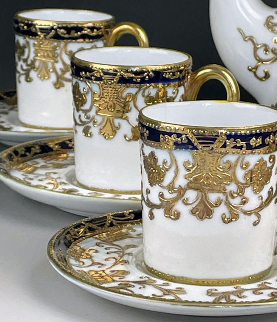 専用】オールノリタケ デミタスセット ティーポット カップ ソーサー2