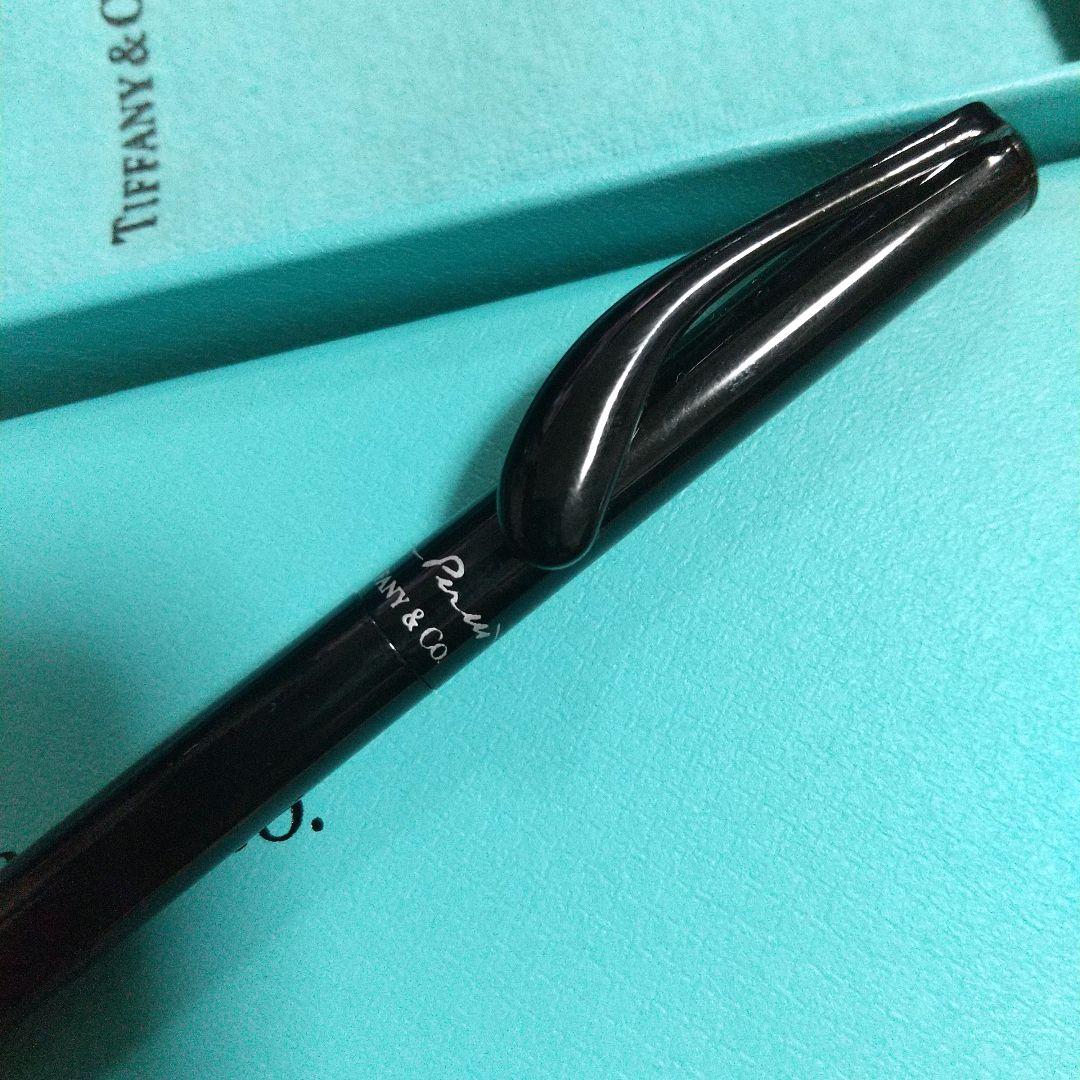 美品 Tiffany & Co. エルサ・ペレッティ ブラック ボールペン - メルカリ
