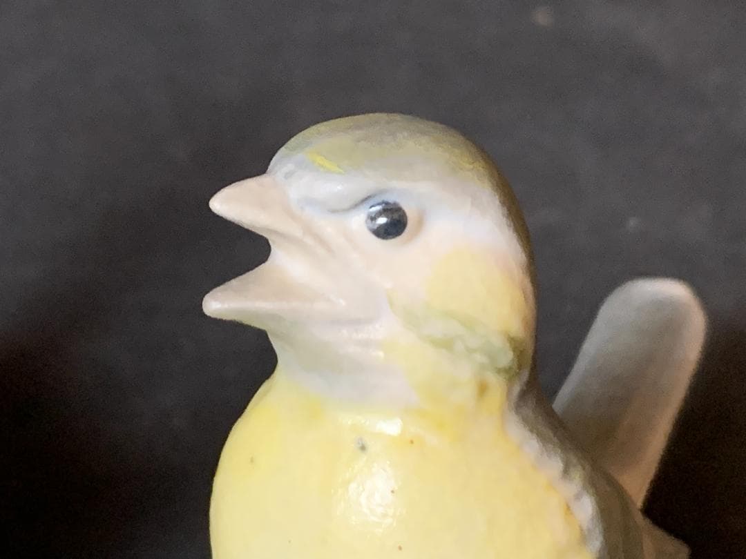 一枝庵 林沐雨造 鶺鴒 置物 共箱 京焼 盆栽 856