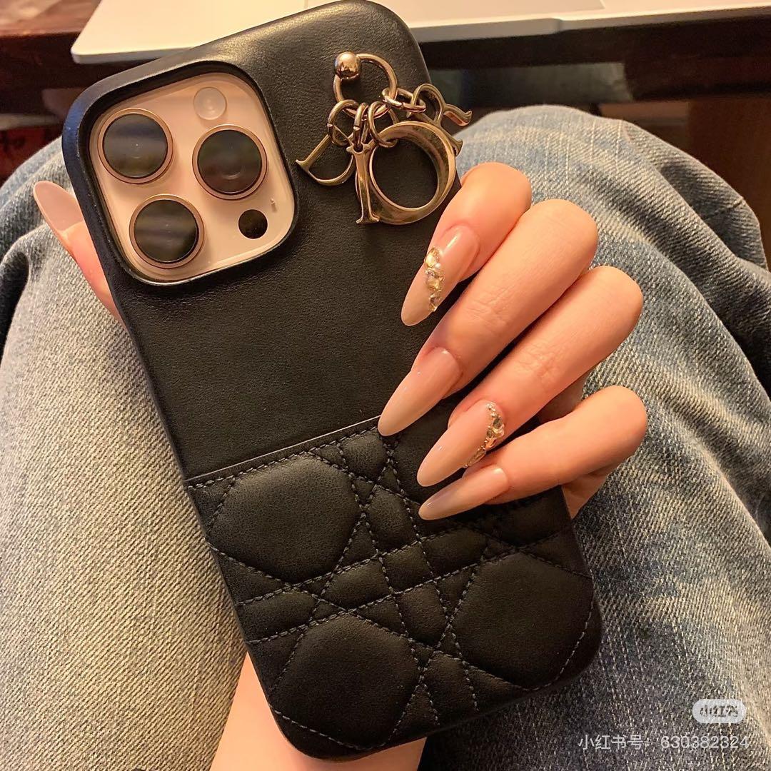 DIOR ディオール iPhone14ケース ブラック 正規品］Dior ディオール