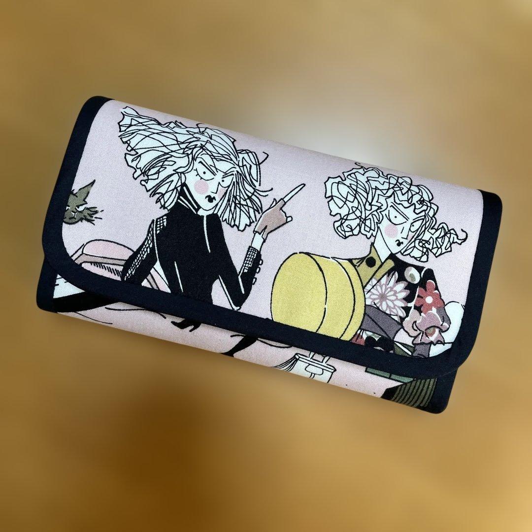 みなつ　長財布　やりくり財布　ハンドメイド