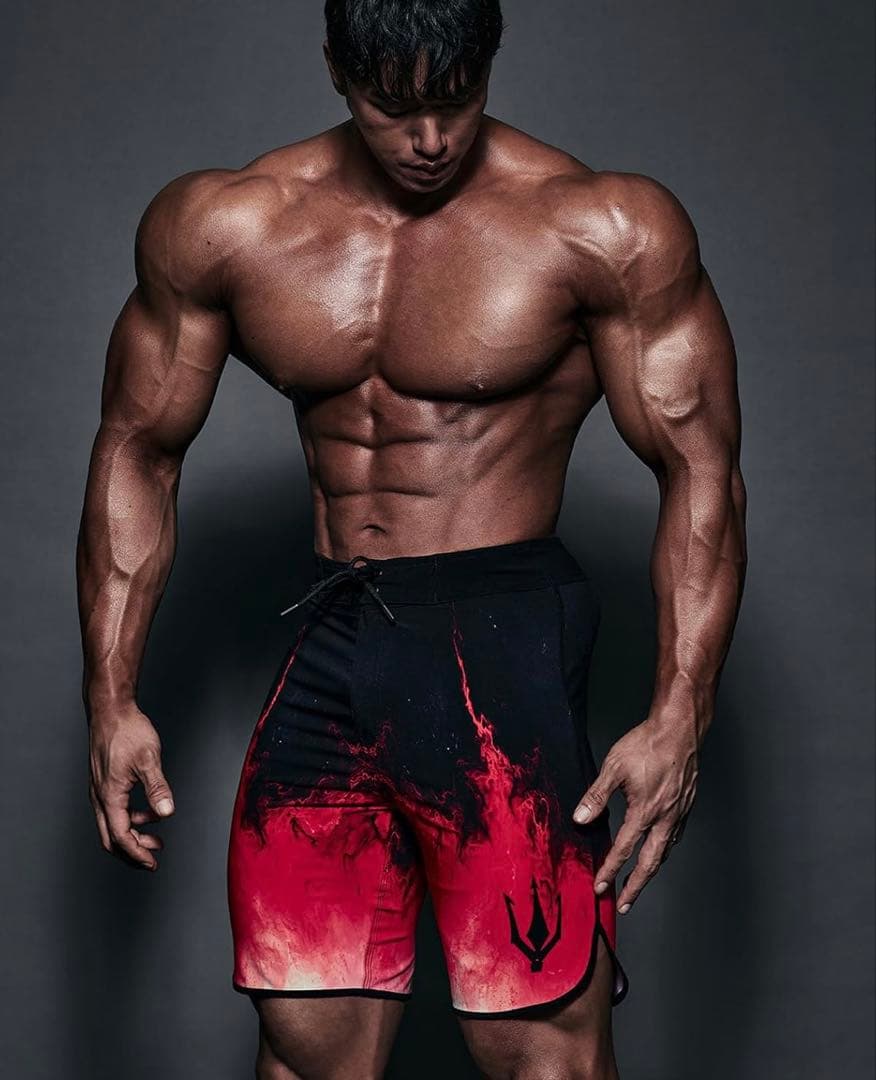 FIED ファイドサーフパンツ ボードパンツ ライジング ブラックレッド