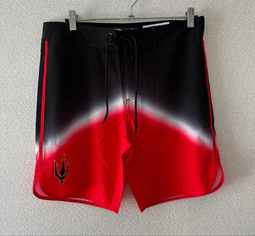 FIED ファイドサーフパンツ ボードパンツ ライジング ブラックレッド